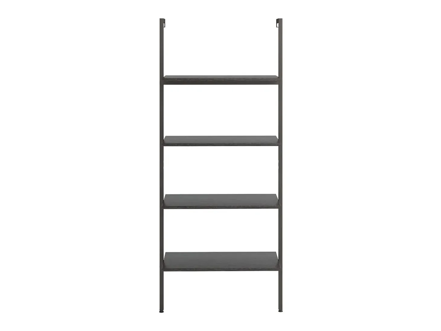 Estantería inclinada de 4 baldas negro 64x35x152,5 cm ES304588