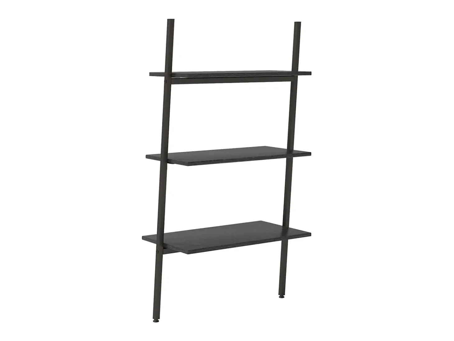 Estantería inclinada de 3 baldas negro 64x34x116 cm ES925157