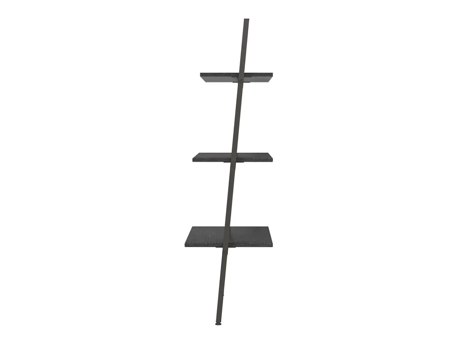Estantería inclinada de 3 baldas negro 64x34x116 cm ES925157