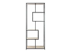 Estantería industrial de metal efecto madera, 6 niveles madera