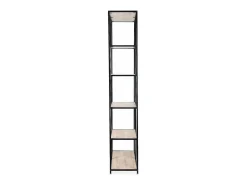 Estantería industrial de metal efecto madera, 6 niveles madera
