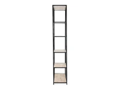 Estantería industrial de metal efecto madera, 6 niveles madera