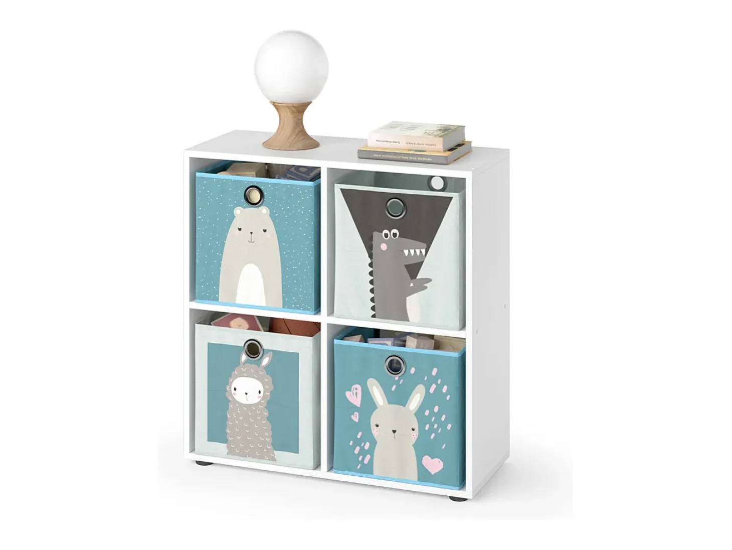 Estantería infantil blanco 72.6x29x72 tetra