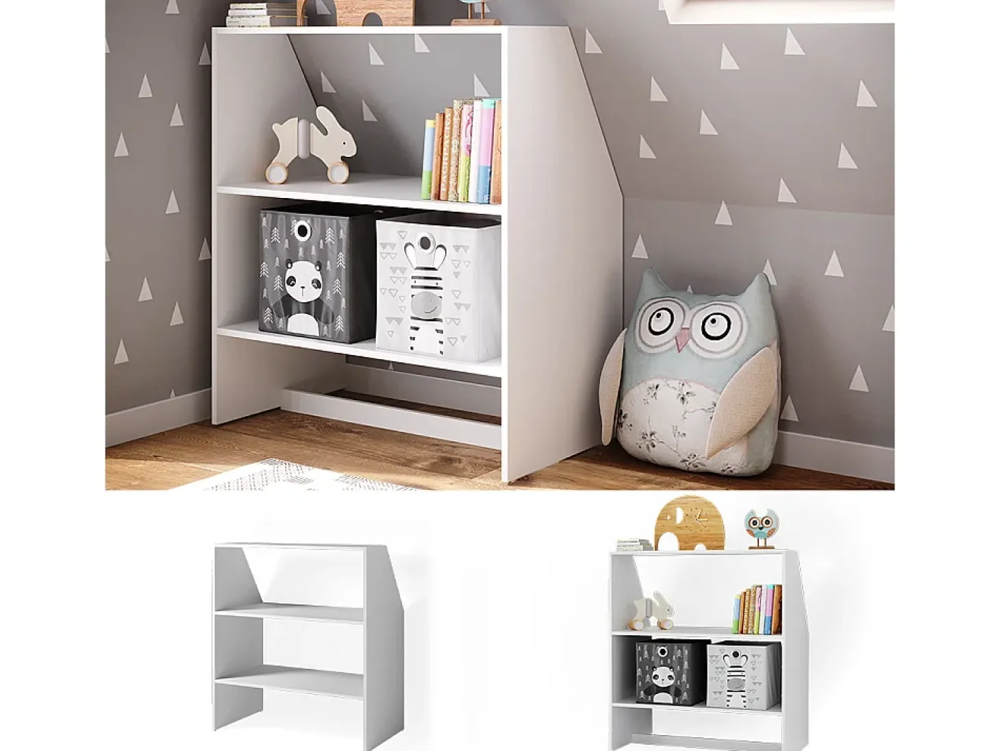 Estantería infantil blanco 90x50x100