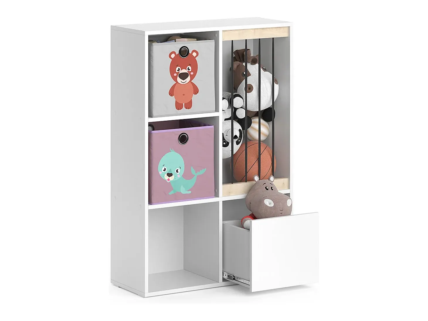 Estantería infantil blanco 29.2x72x107.8 luigi