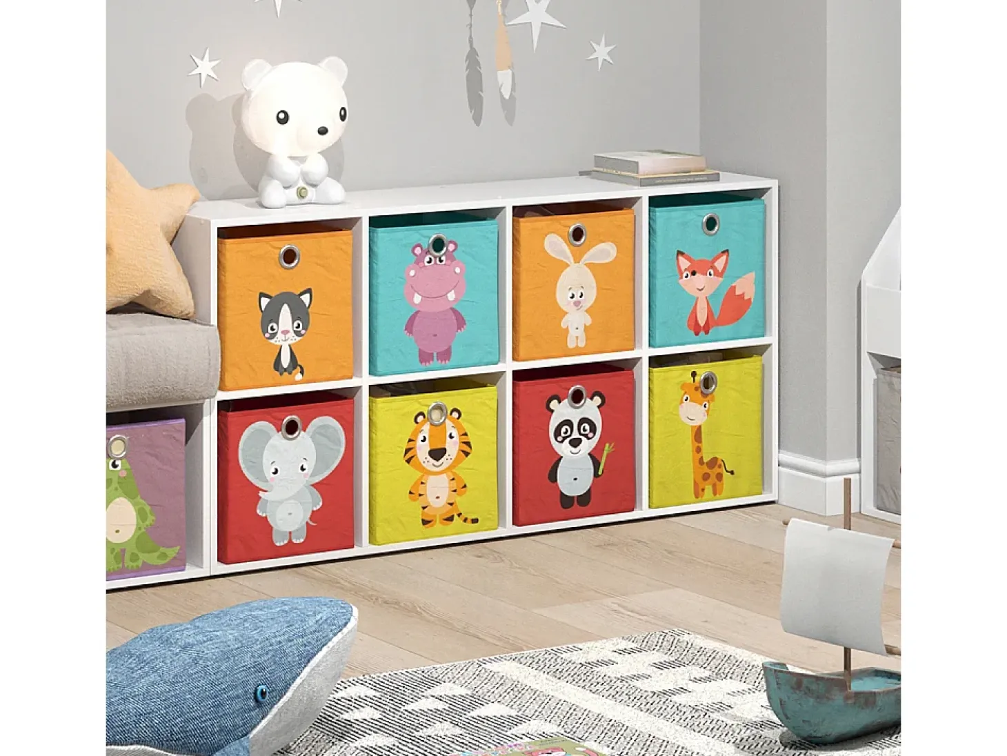 Estantería infantil blanco 143x29x72 scutum