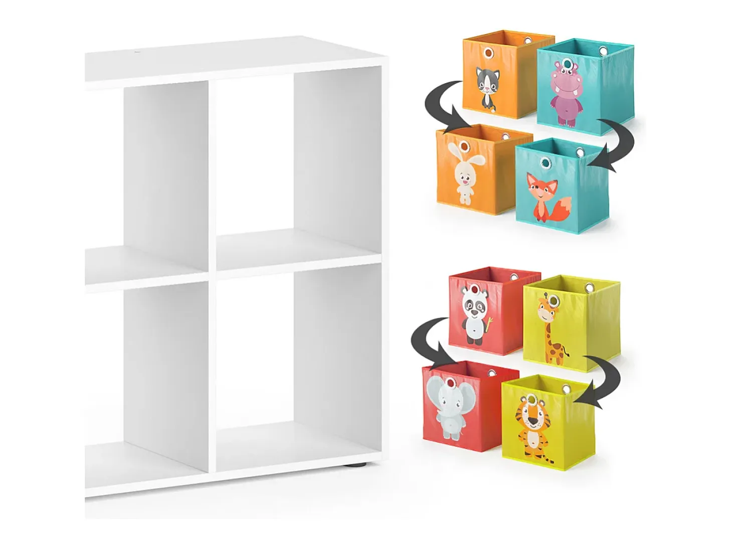 Estantería infantil blanco 143x29x72 scutum