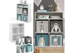 Estantería infantil blanco 72x30.6x90.2 luigi