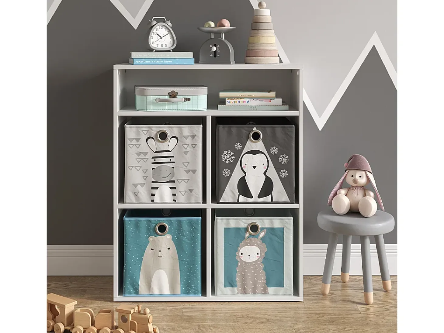 Estantería infantil blanco 72x30.6x90.2 luigi