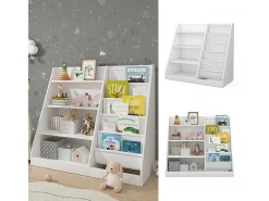 Estantería infantil blanco 90x40x80.5 conny
