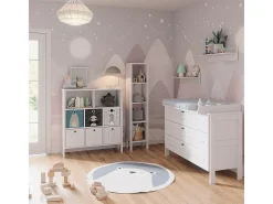 Estantería infantil blanco 103.6x32.6x113.4 ajaton
