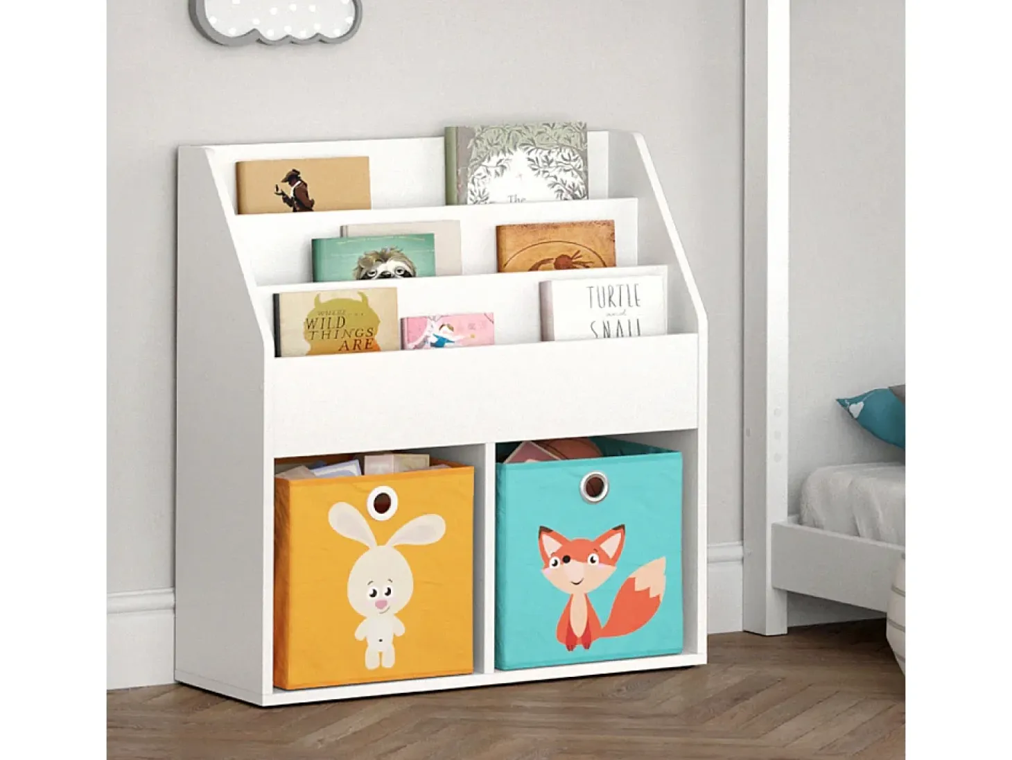 Estantería infantil blanco 72x30.7x79 luigi