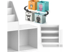 Estantería infantil blanco 30.9x72x79 luigi