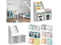 Estantería infantil blanco 30.9x72x79 luigi