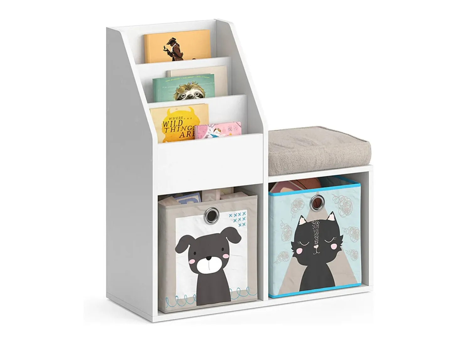 Estantería infantil blanco 30.9x72x79 luigi