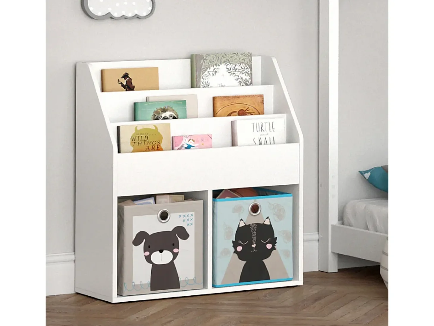 Estantería infantil blanco 72x30.7x79 luigi
