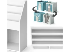 Estantería infantil blanco 72x30.7x79 luigi
