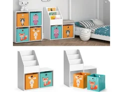 Estantería infantil blanco 72x30.9x79 luigi