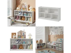 Estantería infantil blanco 112x30x60.5 conny