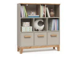 Estantería infantil cachemira/artesanal 98.4x32.6x113.4 malia