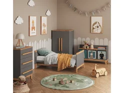 Estantería infantil gris/artisan 35.2x30x159.5 malia