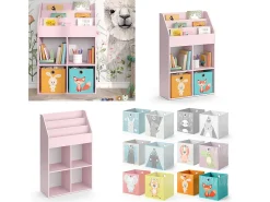 Estantería infantil rosa 72x31.2x114.2 luigi