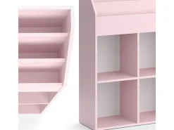 Estantería infantil rosa 107.2x31.2x114.2 luigi