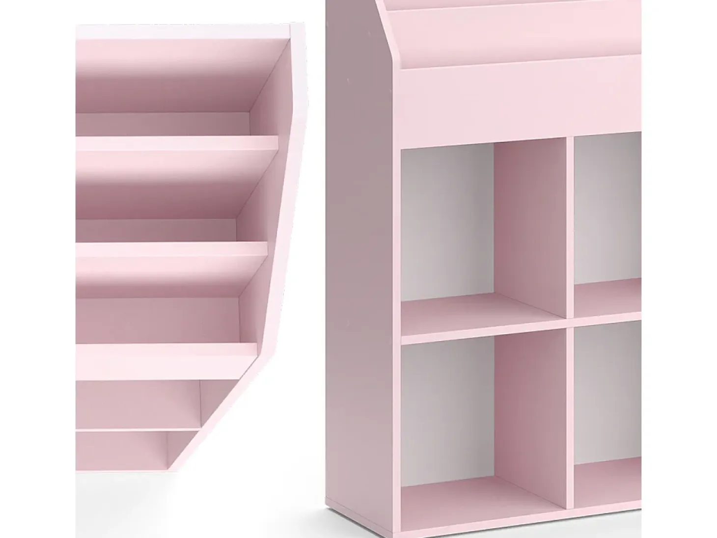Estantería infantil rosa 107.2x31.2x114.2 luigi