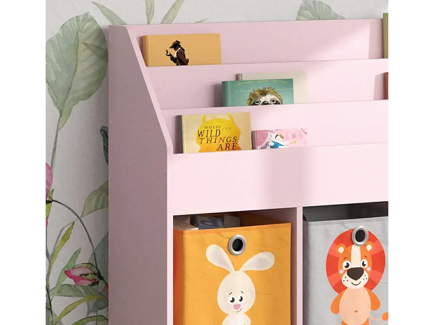 Estantería infantil rosa 107.2x31.2x114.2 luigi