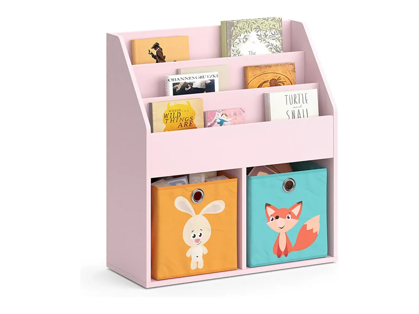 Estantería infantil rosa 72x30.7x79 luigi