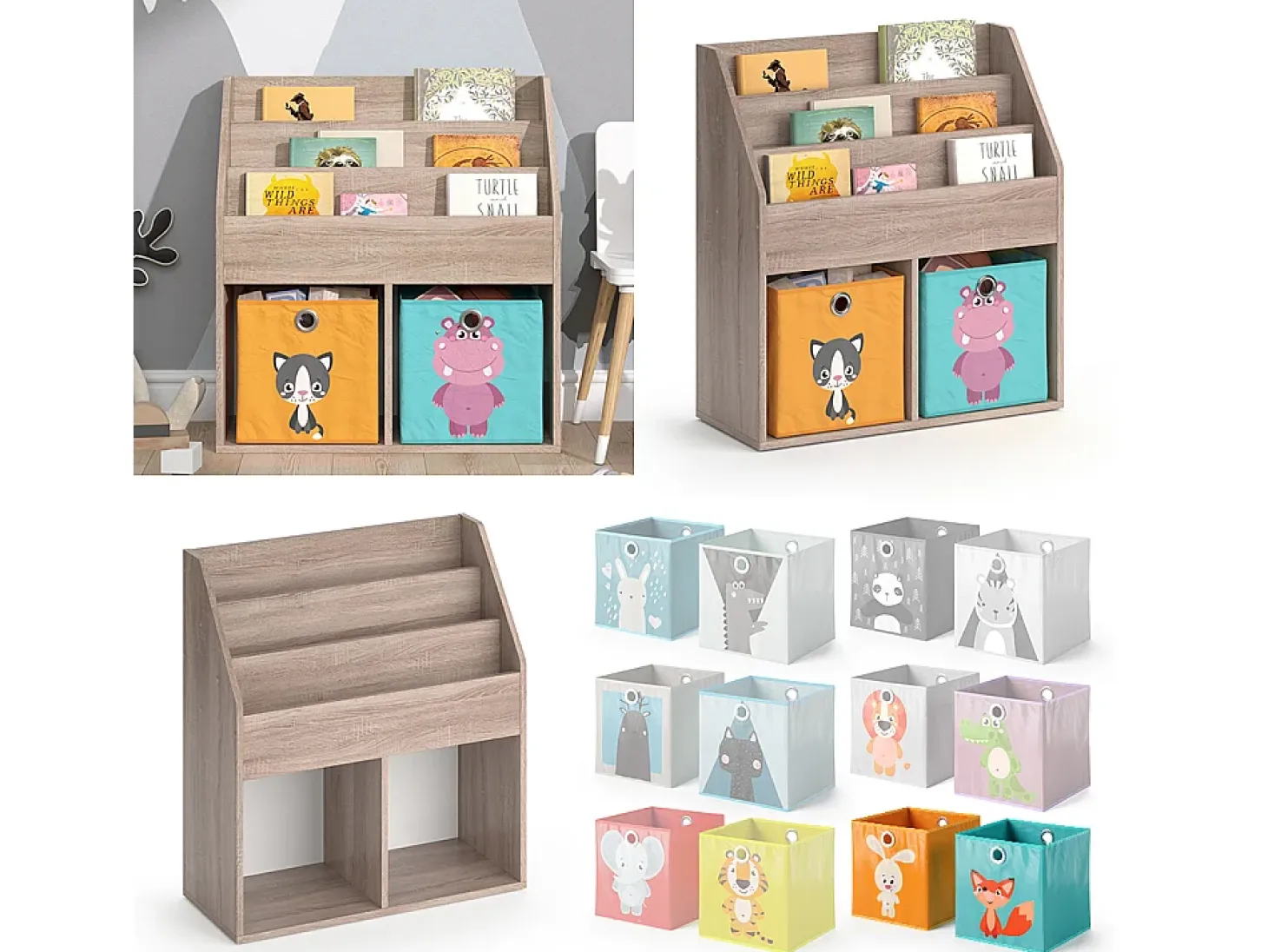 Estantería infantil sonoma 72x30.7x79 luigi