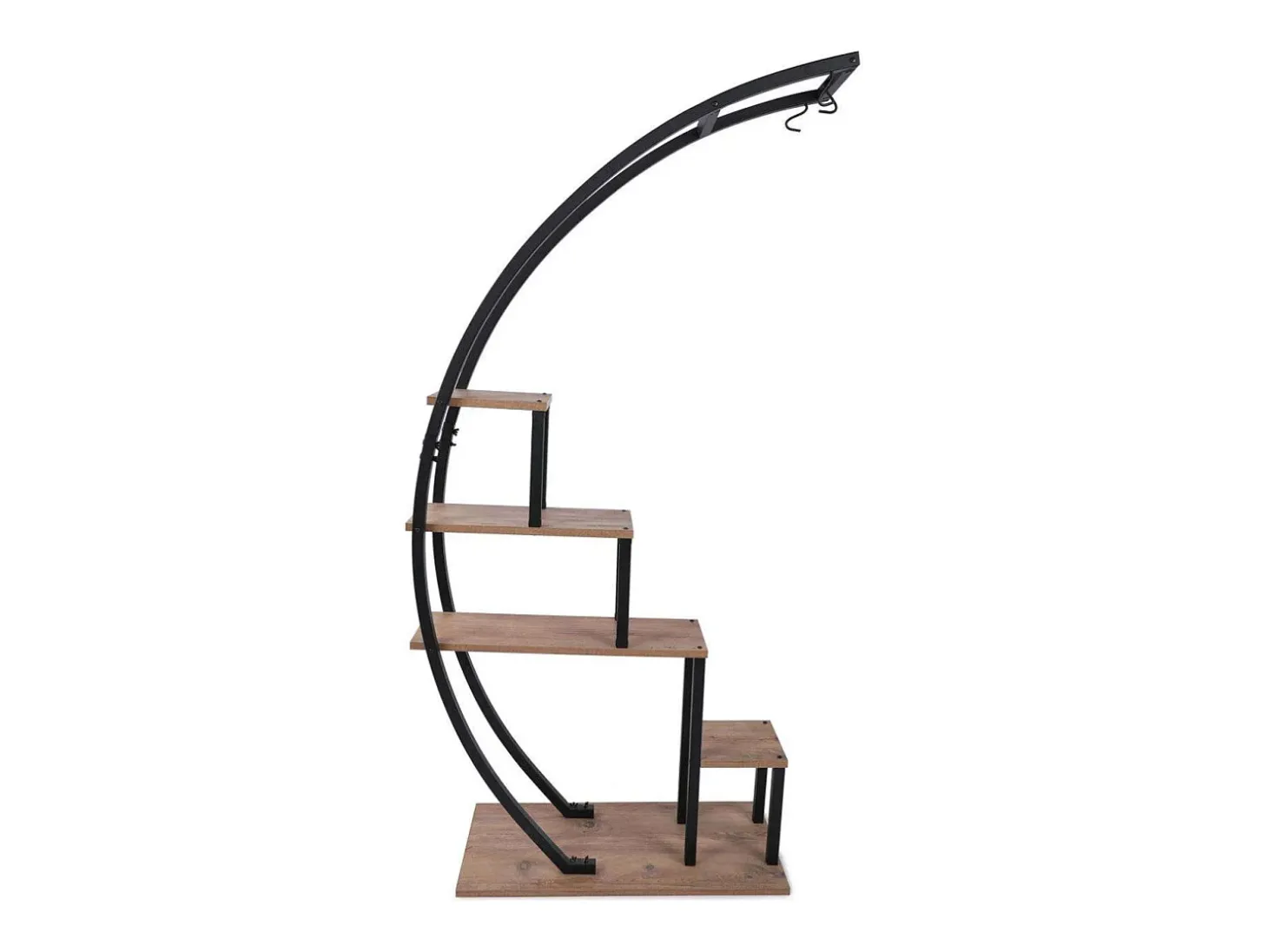 Estantería Kailua 1289, Abierta sin pared trasera, Metal|Aglomerado laminado, 180x75x35cm