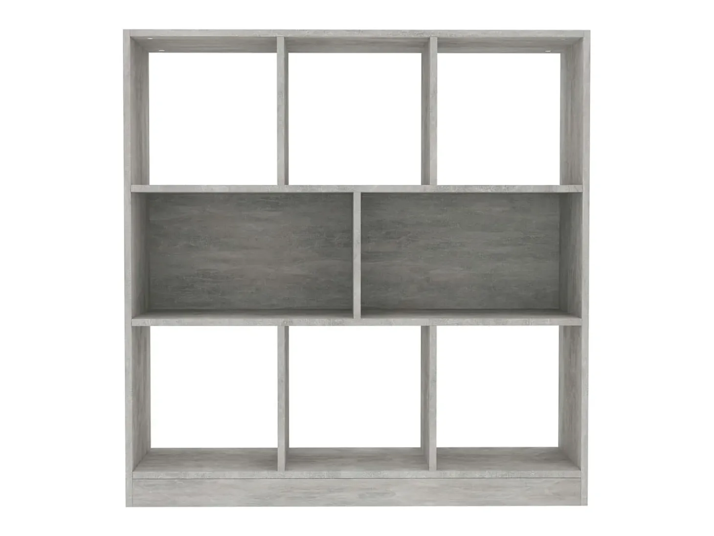 Estantería librería contrachapada gris hormigón 97,5x29,5x100cm