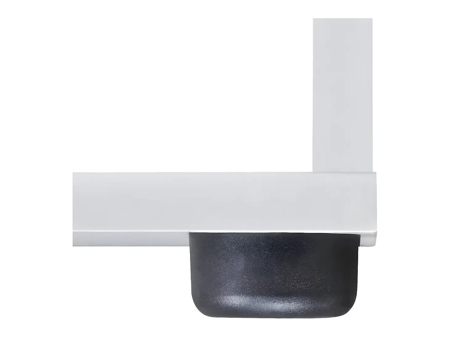 Estantería librería en forma de escalera 107 cm blanca
