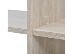 Estantería librería en forma de escalera 142 cm color roble