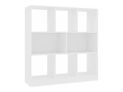 Estantería librería madera contrachapada blanco 97,5x29,5x100cm