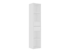 Estantería librería madera contrachapada blanco 36x30x171 cm