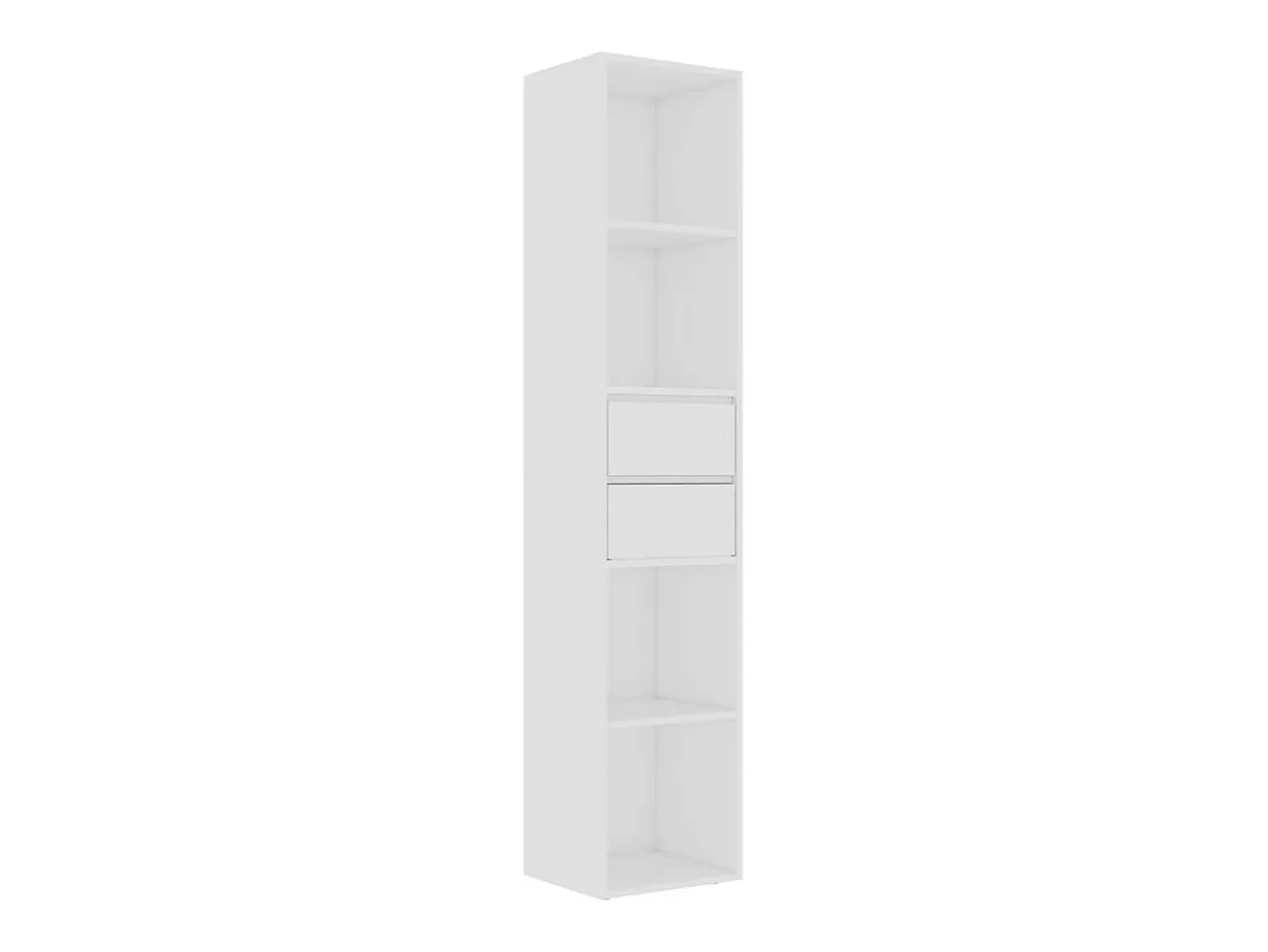 Estantería librería madera contrachapada blanco 36x30x171 cm