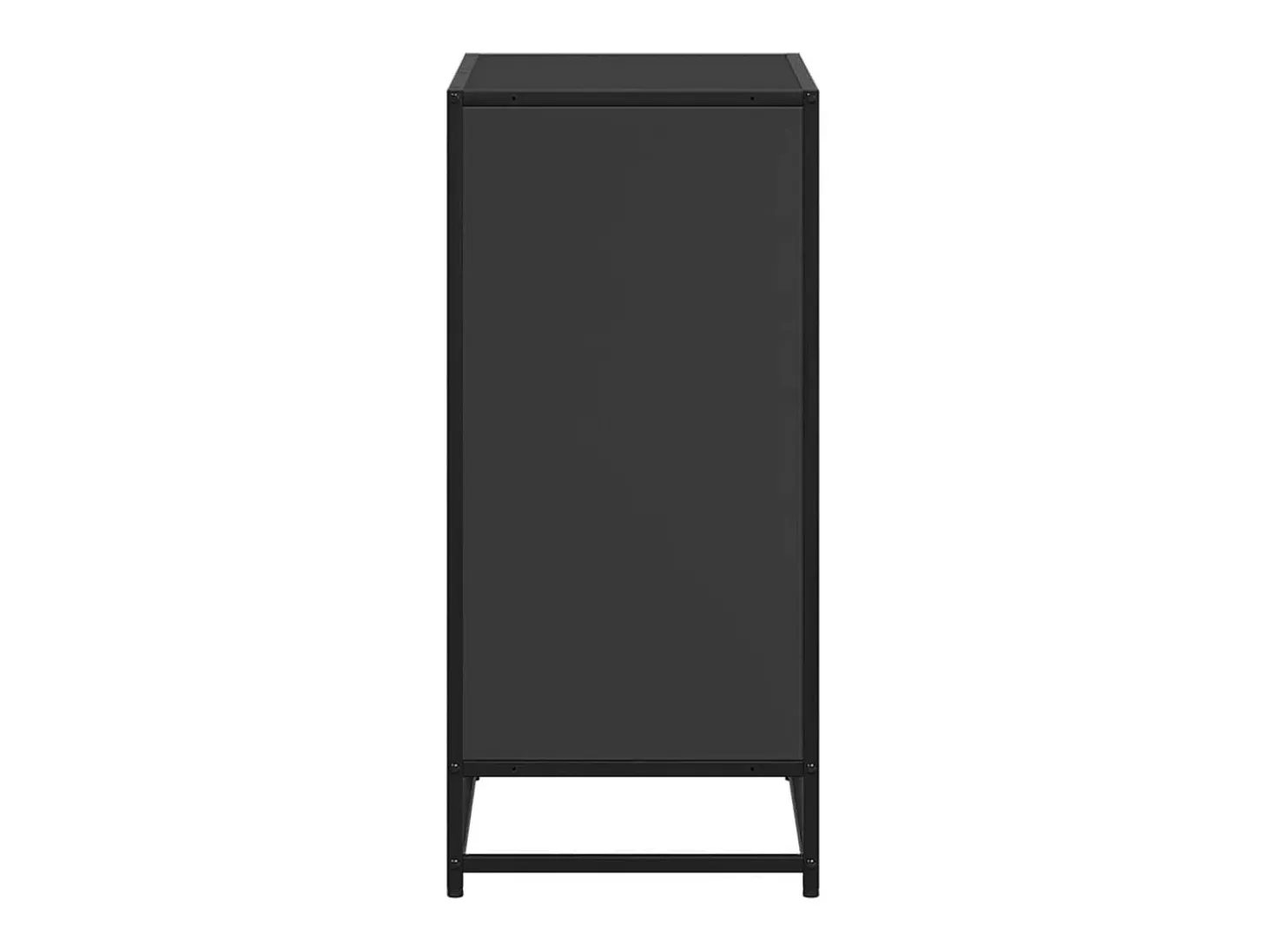 Estantería librería madera ingeniería negra 60x35x76 cm
