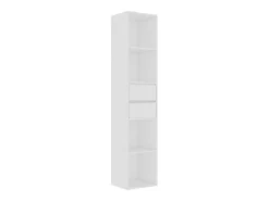 Estantería librería madera contrachapada blanco 36x30x171 cm