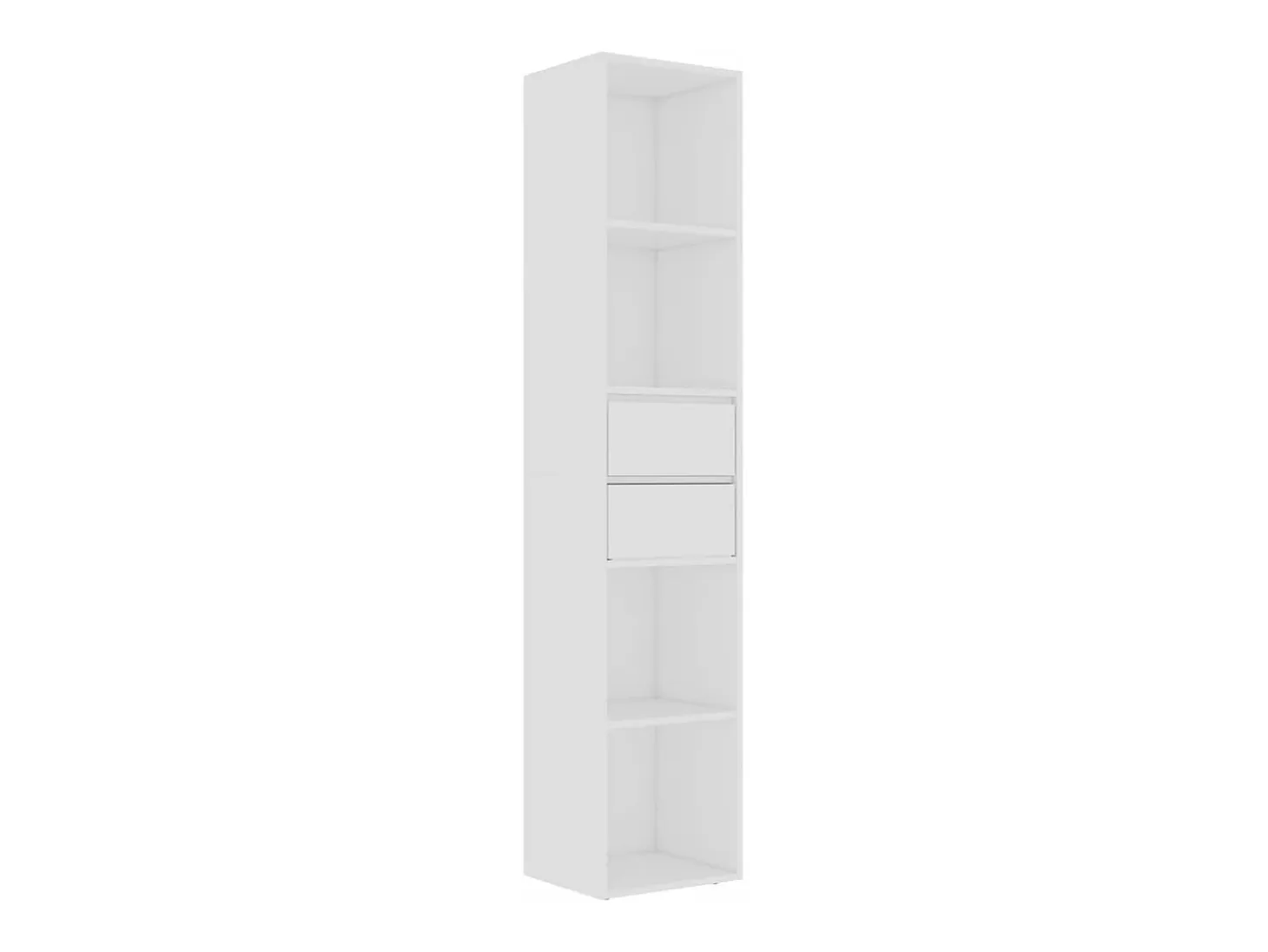 Estantería librería madera contrachapada blanco 36x30x171 cm