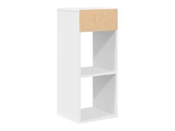 Estantería librería madera contrachapada blanco 34x31x80 cm