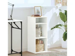 Estantería librería madera contrachapada blanco 34x31x80 cm