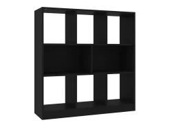 Estantería librería madera contrachapada negro 97,5x29,5x100cm