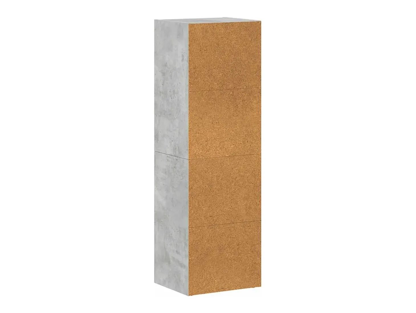 Estantería libros/mueble TV contrachapada hormigón 36x30x114cm