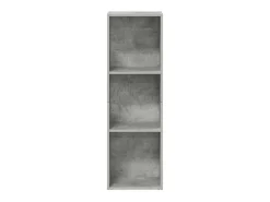 Estantería libros/mueble TV contrachapada hormigón 36x30x114cm