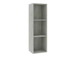 Estantería libros/mueble TV contrachapada hormigón 36x30x114cm ES717955