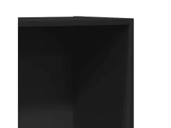 Estantería libros/mueble TV contrachapada negro 36x30x114 cm
