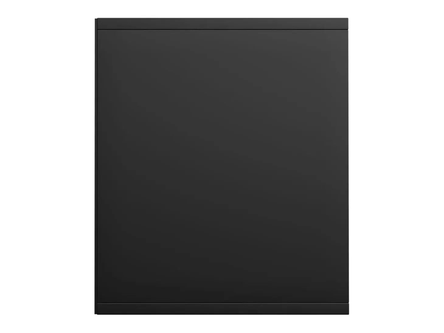 Estantería libros/mueble TV contrachapada negro 36x30x143 cm