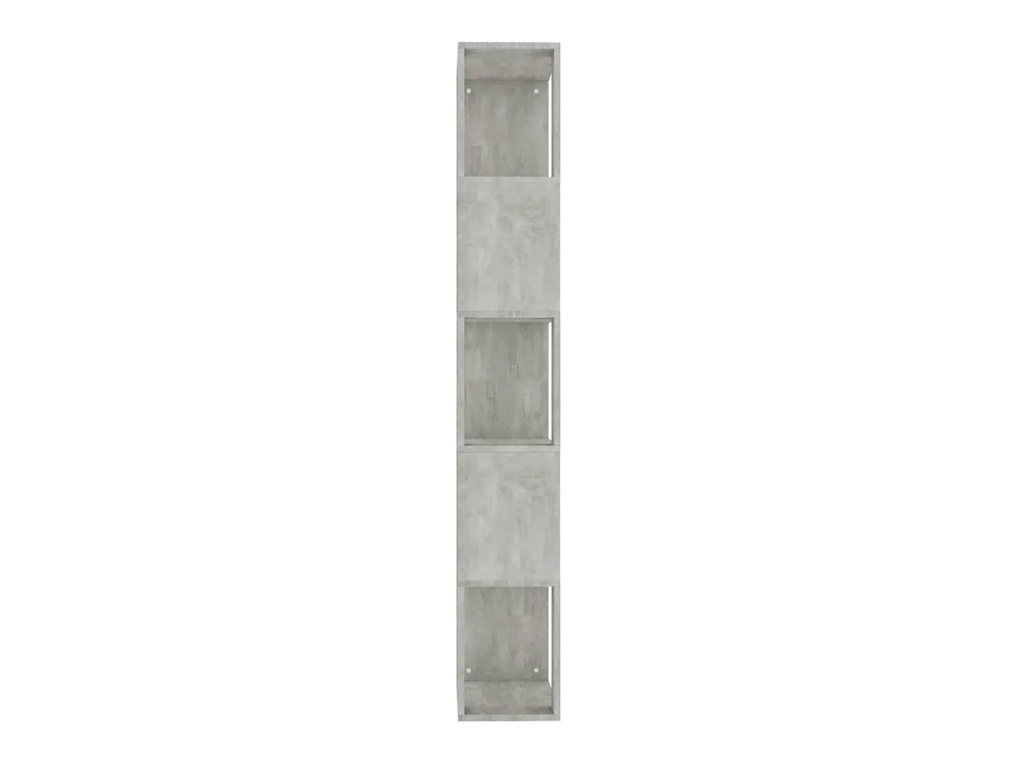 Estantería madera contrachapada gris hormigón 45x24x159cm